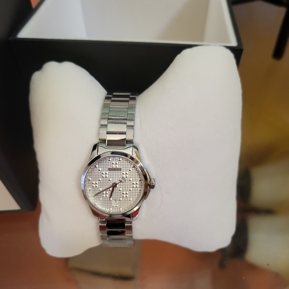 Gucci G-Timeless Small diamond pattern-YA126551Women's watch quartz Small G-Ti - Picture 6 of 8